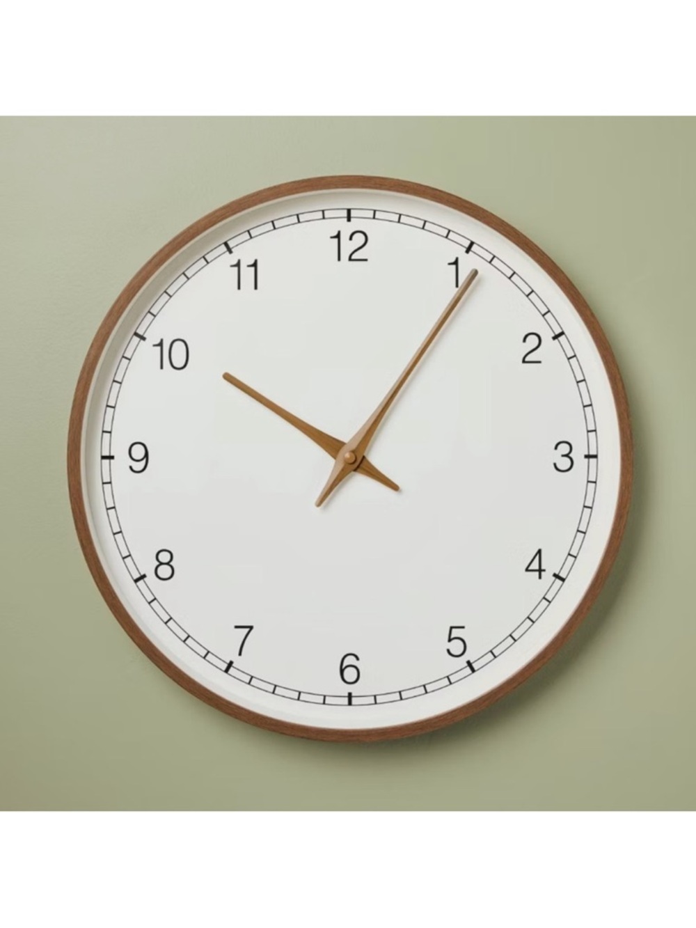 Hearth & Hand Magnolia 20" Wooden Analog Circular Wall Clock - Spring 2025 NEW